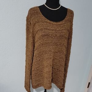 Cozy Brown Knit Sweater